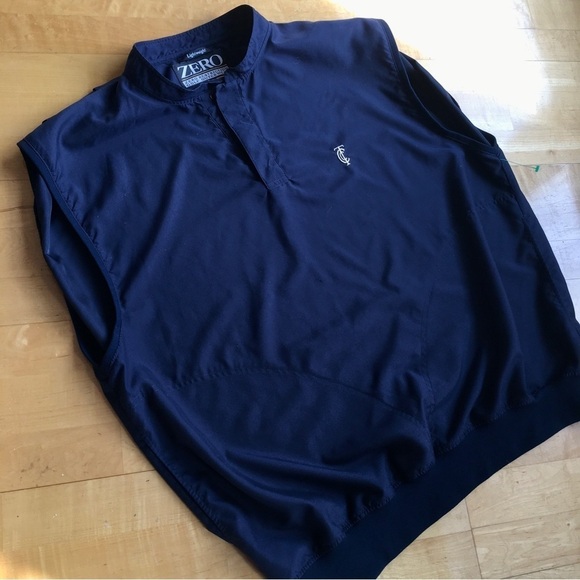 Men’s Zero Restriction Golf Outerwear Vest Lightweight Navy Size 2XL